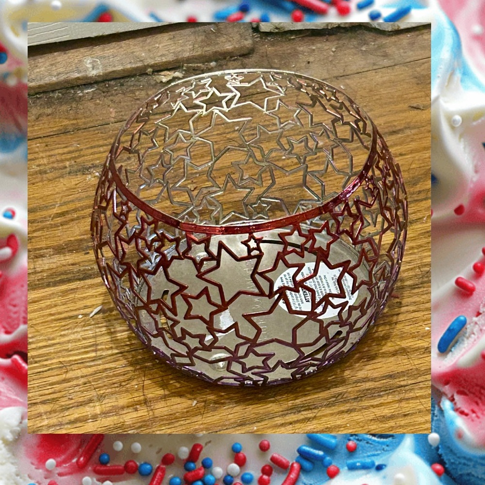 Bath and body works Star Patterned Decorative candle 🕯️ holder